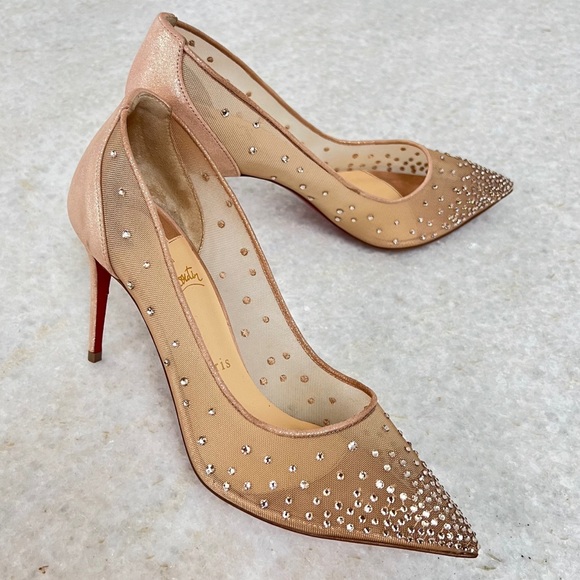 Christian Louboutin Shoes Christian Louboutin Diamond Crystal Mesh